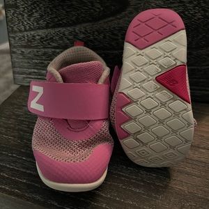 New Balance pink toddler girl velcro